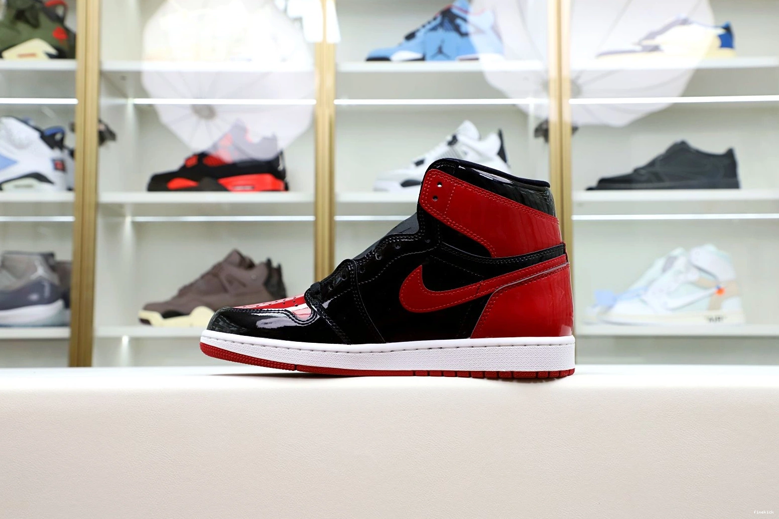 OG JORDAN HIGH PATENT BRED 1 AIR 0201